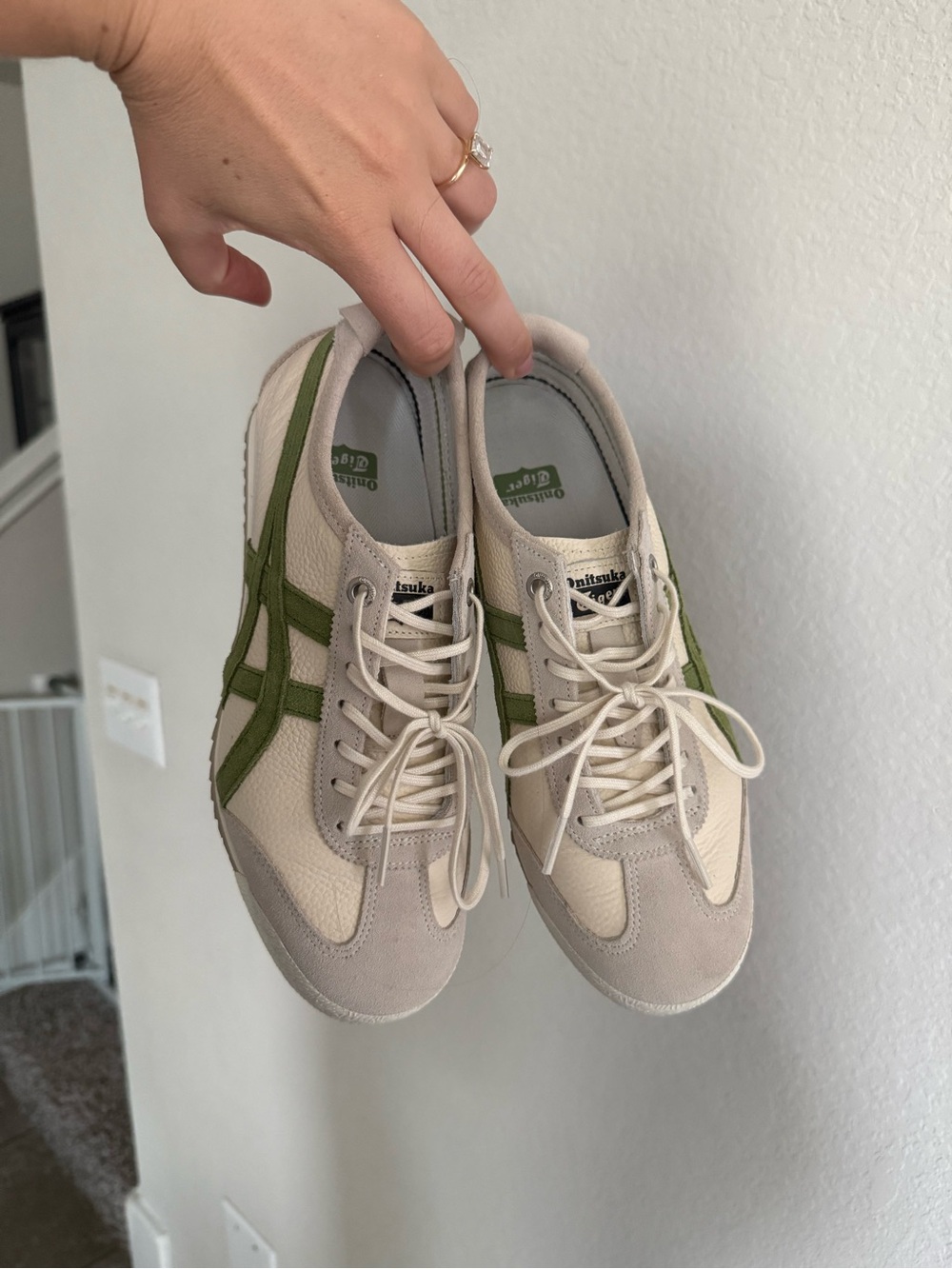 Onitsuka Tiger by Asics Sneakers in Cream and Olive